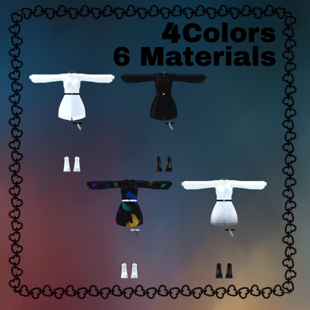 「舞夜」 (Maya) 用【3D衣装モデル】 Belt shirt.v2