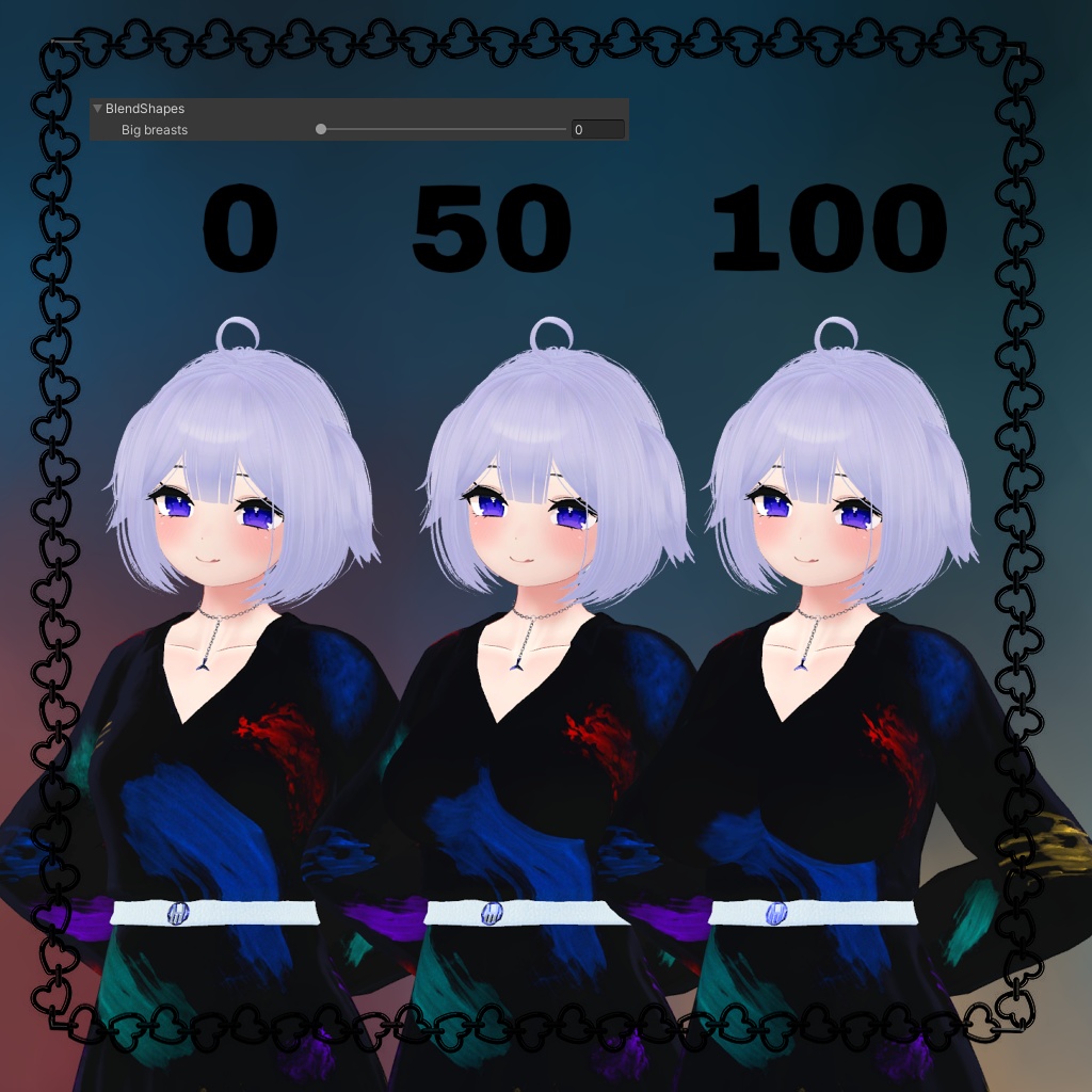 「舞夜」 (Maya) 用【3D衣装モデル】 Belt shirt.v2