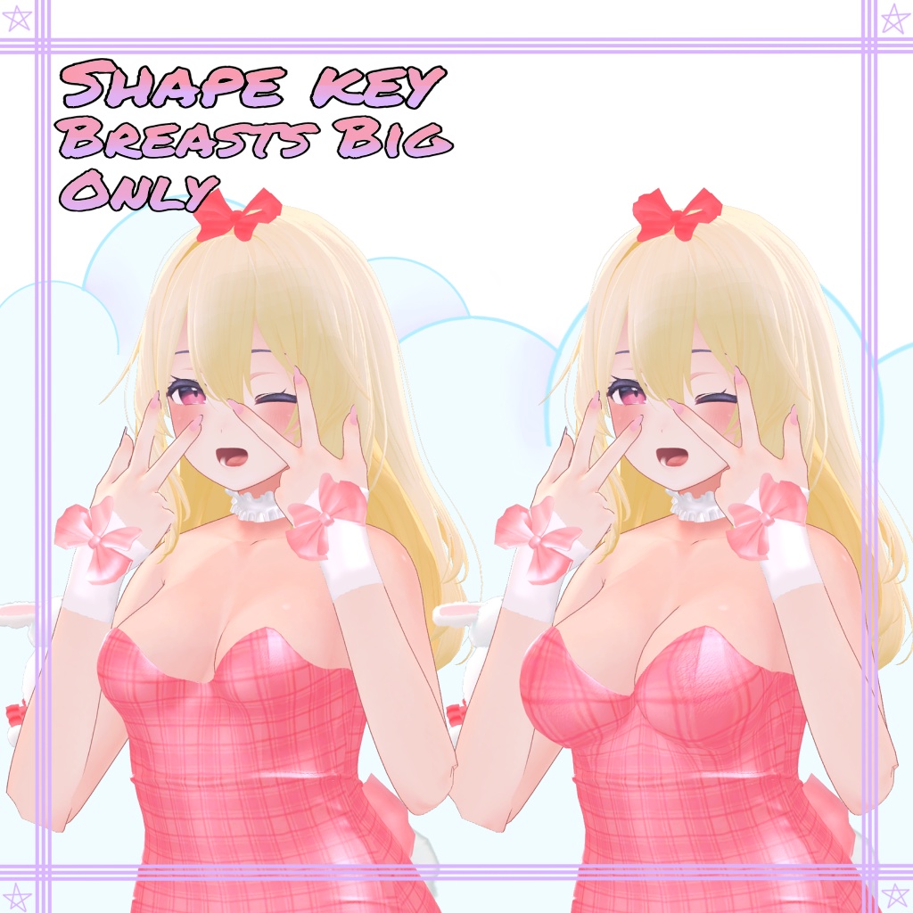 「桔梗」 (Kikyo) 用【3D衣装モデル】 Bunny rose