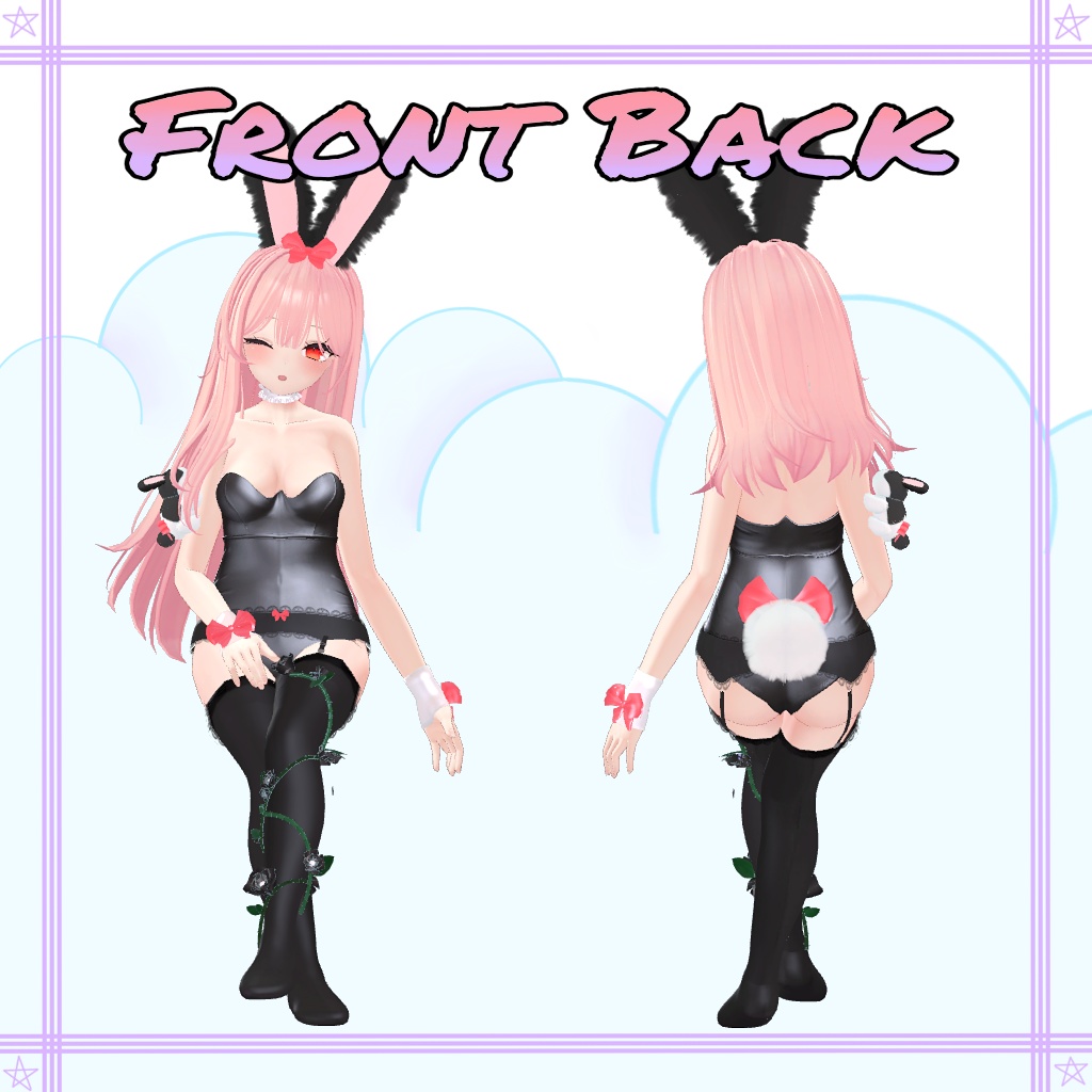 「舞夜」 (Maya) 用【3D衣装モデル】 Bunny rose