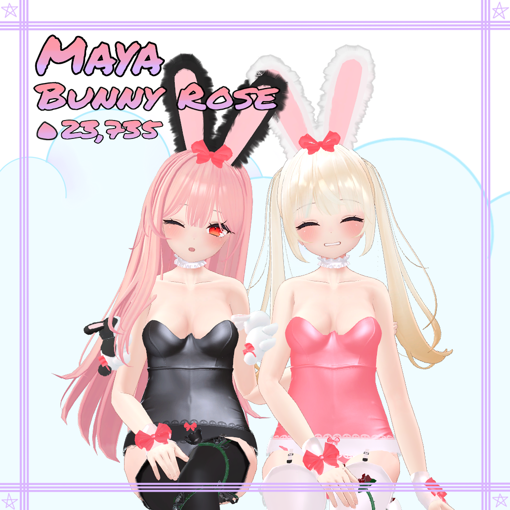 「舞夜」 (Maya) 用【3D衣装モデル】 Bunny rose