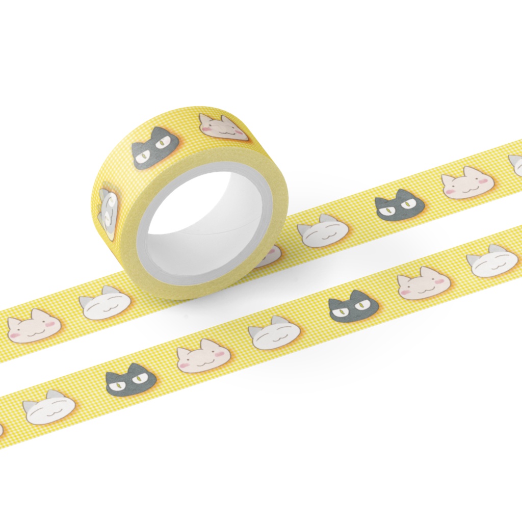 『キミと話がしたいのだ。』猫集合マスキングテープ(2種類)