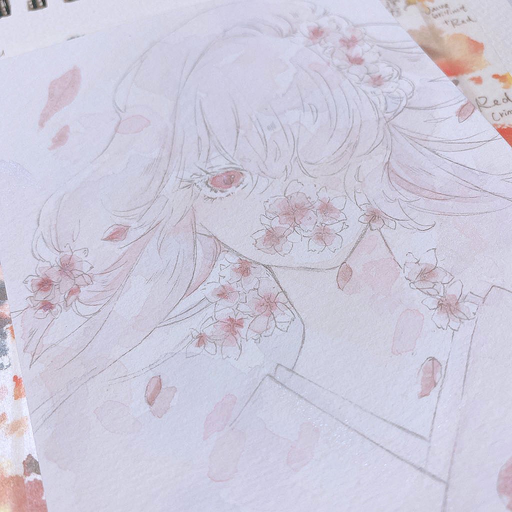 【原画】 零れ桜