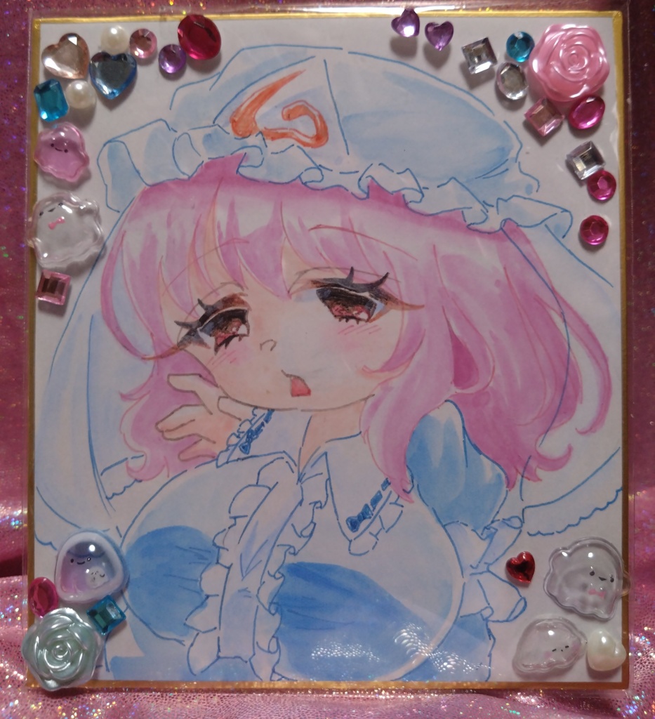 東方Project 西行寺幽々子 色紙(小)