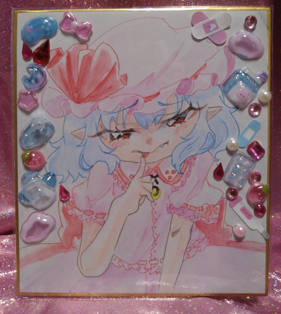 東方Project レミリア・スカーレット 色紙(小)