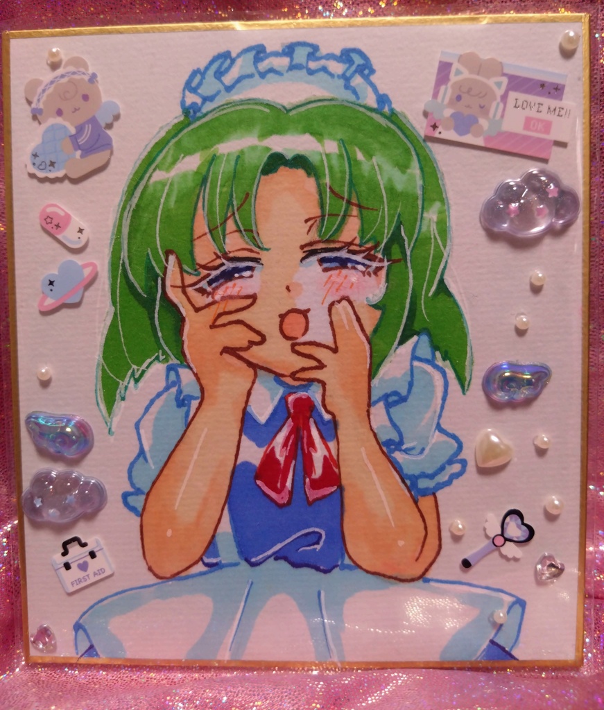 東方Project 旧作 る〜こと 色紙(小)