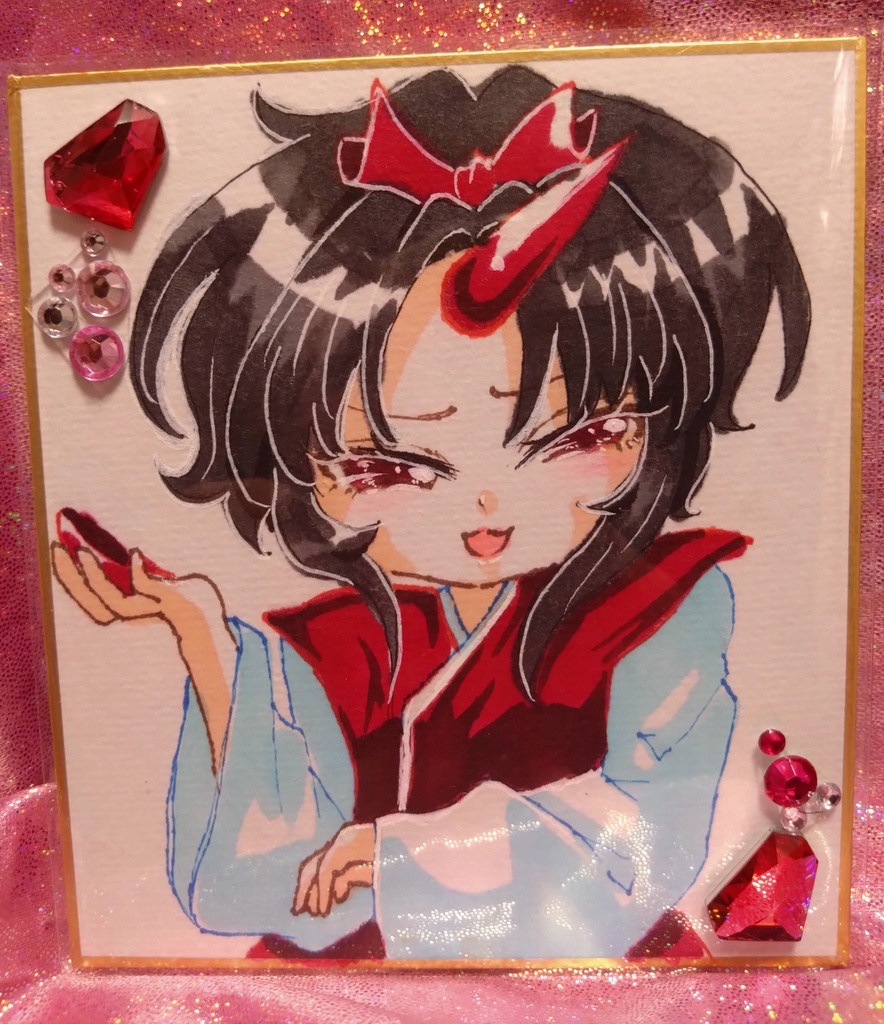 東方Project 旧作 コンガラ 色紙(小)