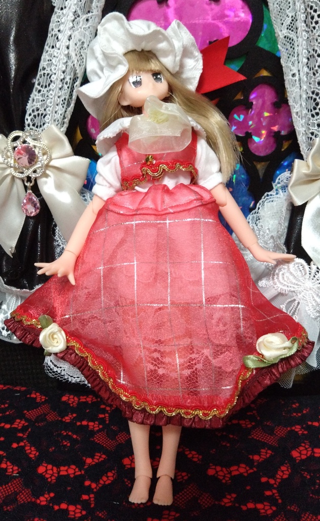 東方project　フランドール・スカーレット　ドール服