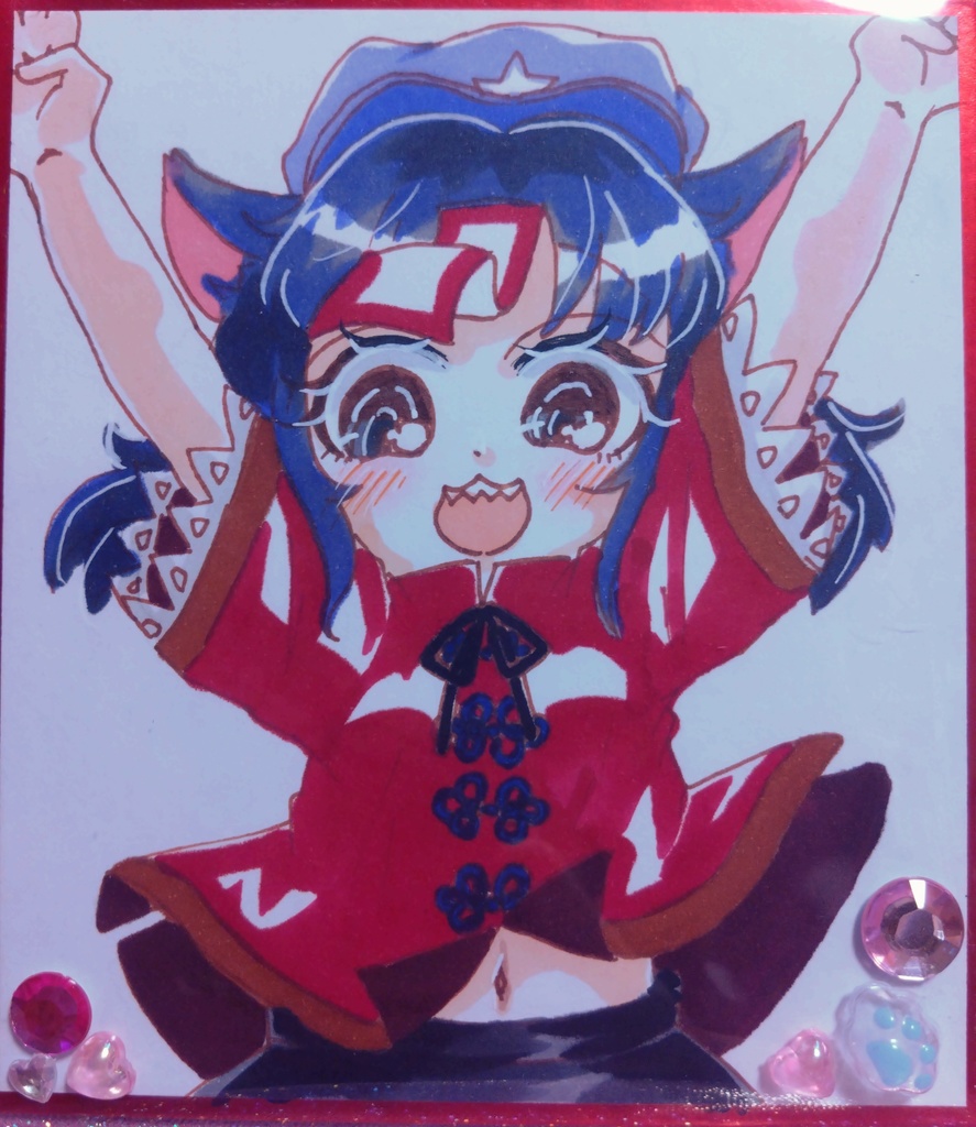 東方Project  宮古芳香 色紙(小)