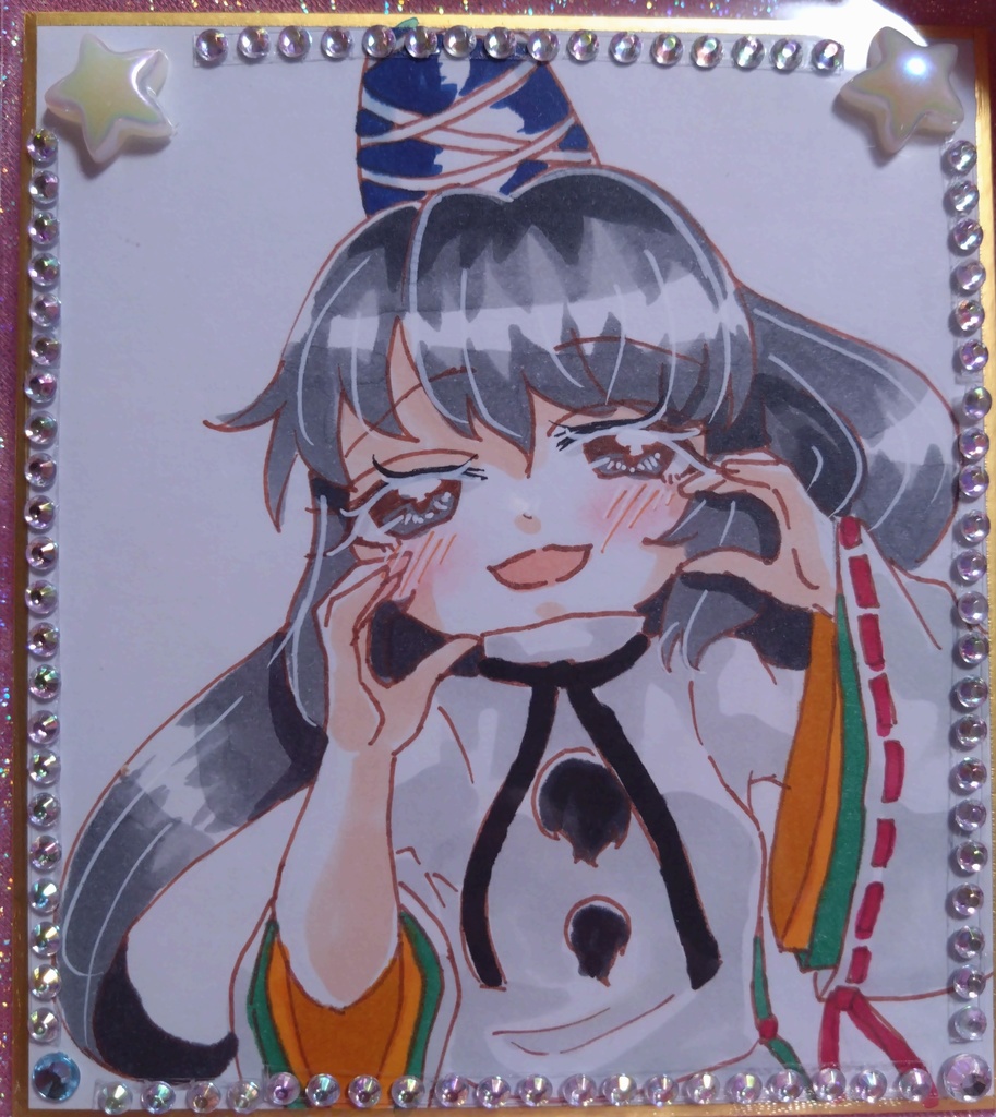 東方Project  物部布都 色紙(小)