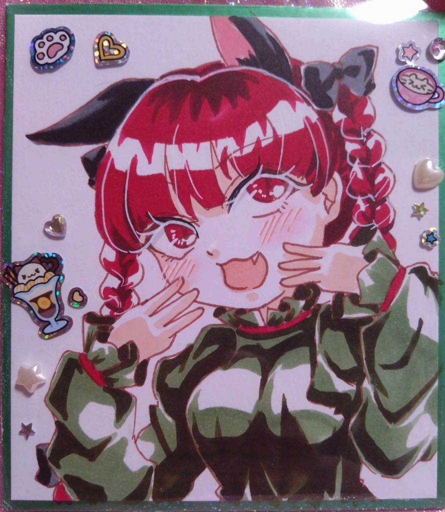 東方Project  火焔猫燐 色紙(小)