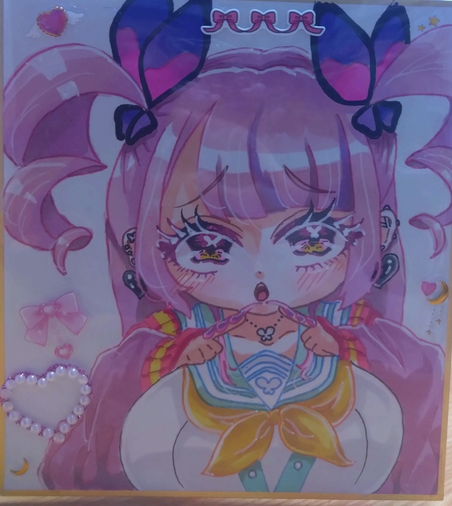 ボンバーガール 最愛チアモ 色紙(小)