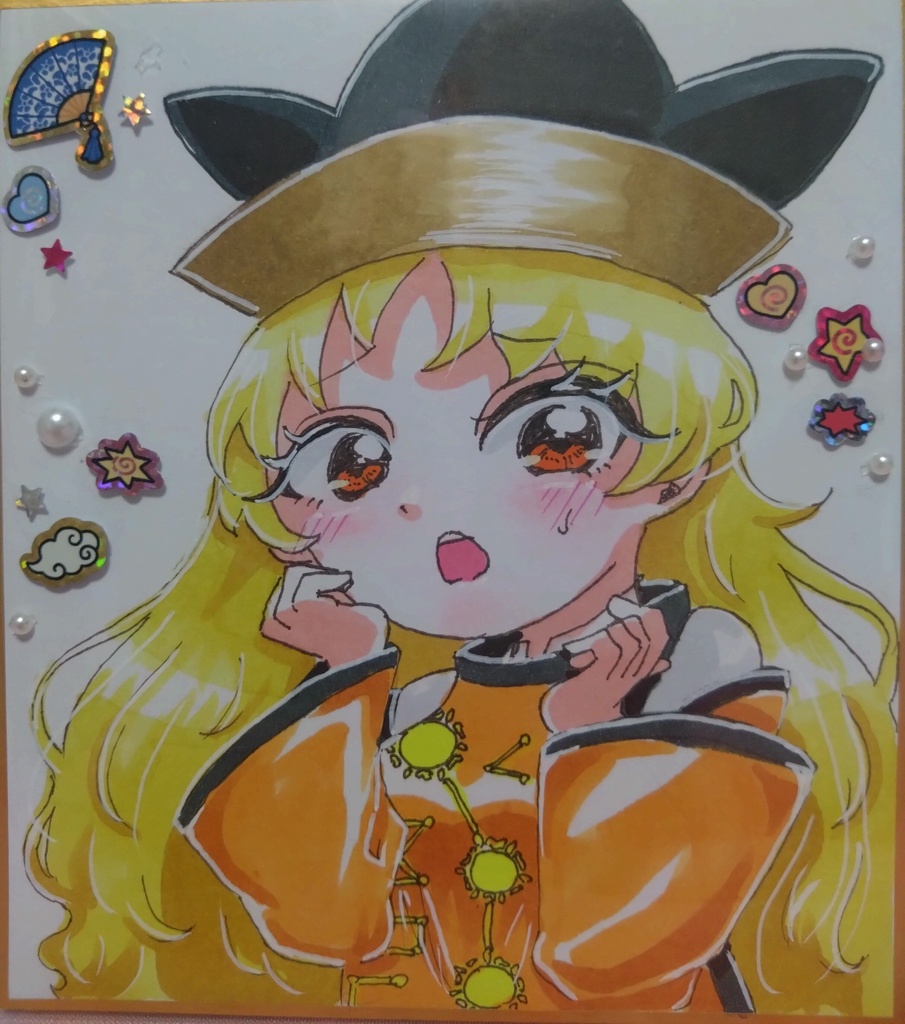 東方Project 摩多羅隠岐奈 色紙(小)