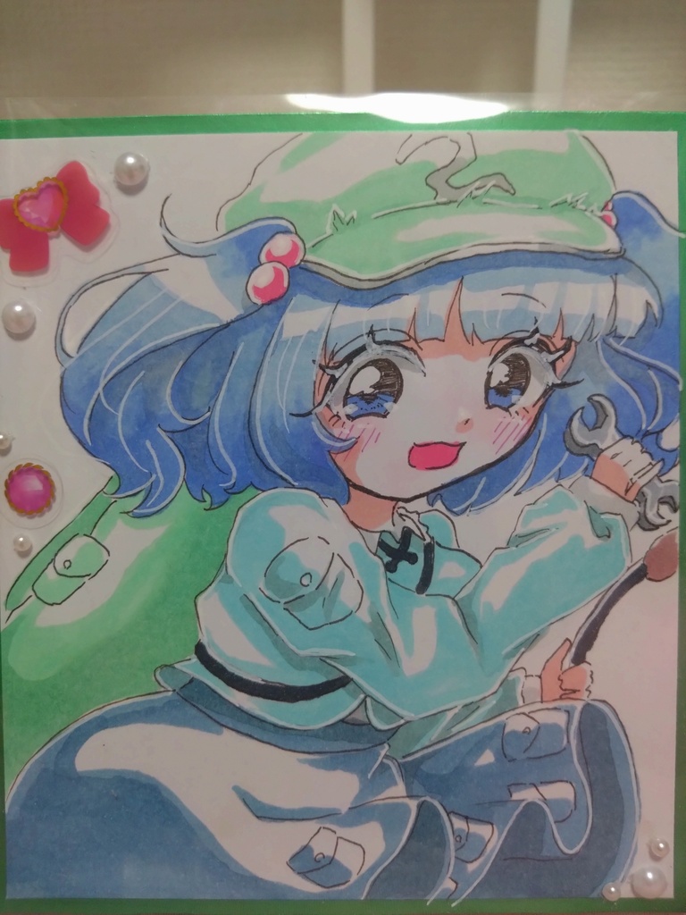 東方Project 河城にとり 色紙(小)