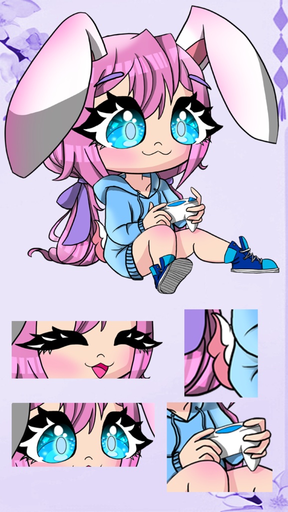 FREE | Chibi PNGTuber Model | DIY/YCH PNG-TUBER BASE | Vtuber Model | PNGTuber Twitch | Vtuber Assets | PNGTuber Base | Twitch, YouTube | OBS-Overlay
