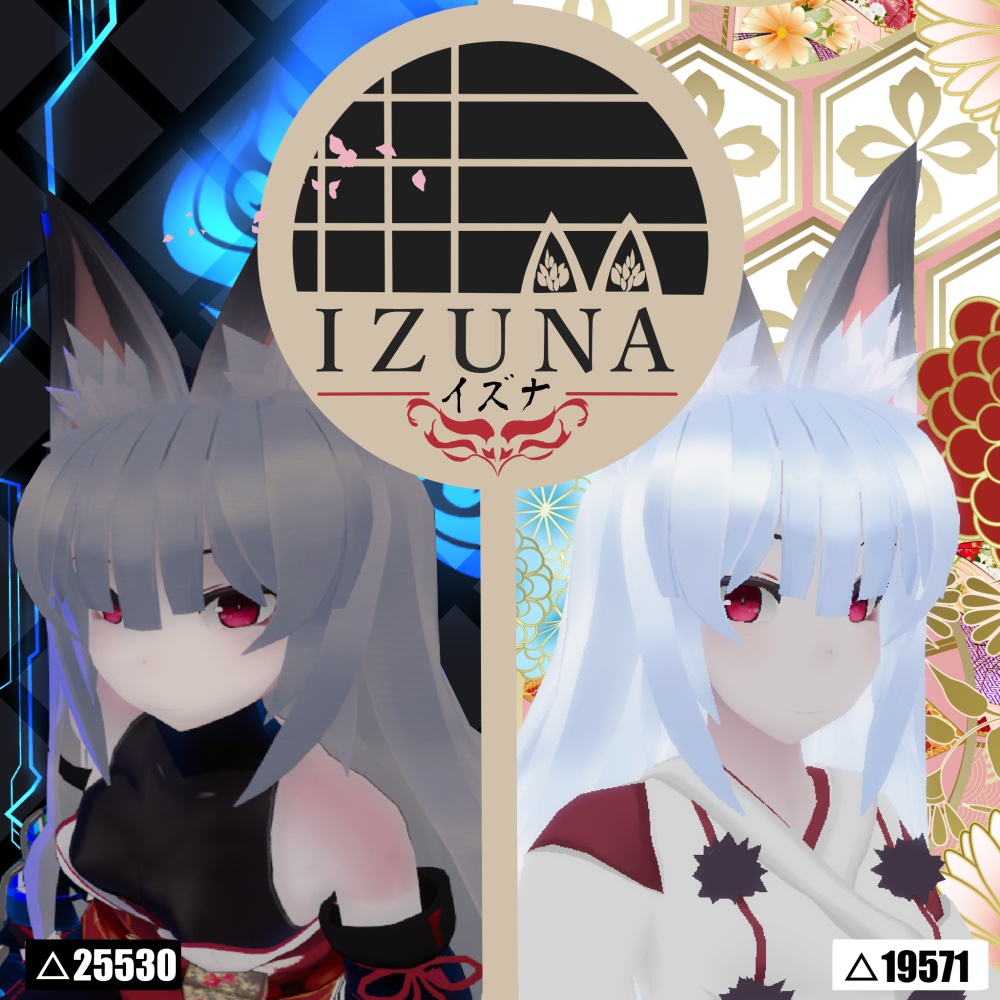 VRChat対応オリジナル3Dモデル「イズナ」