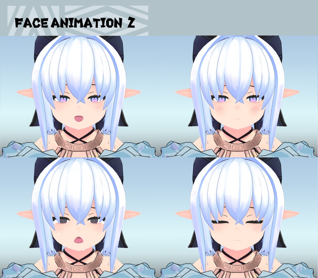 VRCHat想定オリジナル3Dアバター「カシリ」