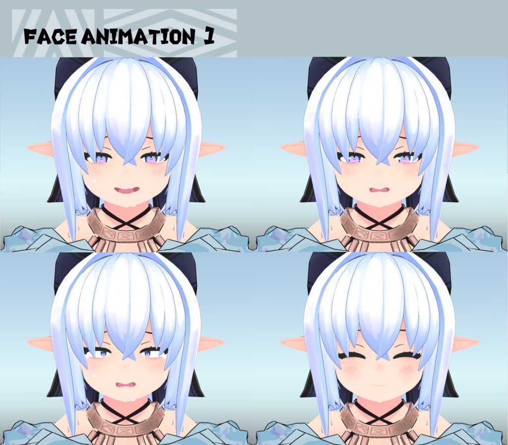 VRCHat想定オリジナル3Dアバター「カシリ」