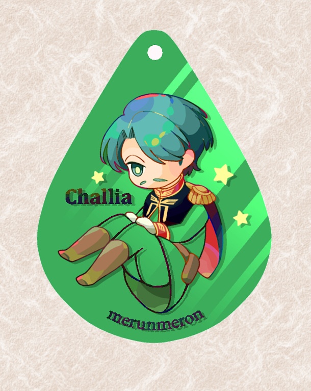 カラーミラーアクリルキーホルダー