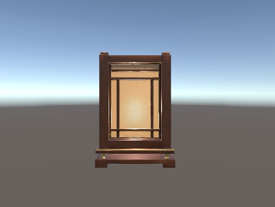 和風卓上ライト|Unity URP / VRChat World対応 3Dモデル