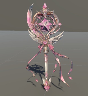 星祈のハートステラロッド｜魔法少女風ファンタジー武器素材