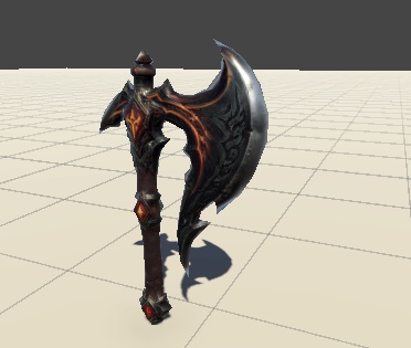 【3Dモデル】黒炎斧ヴァルガリオン