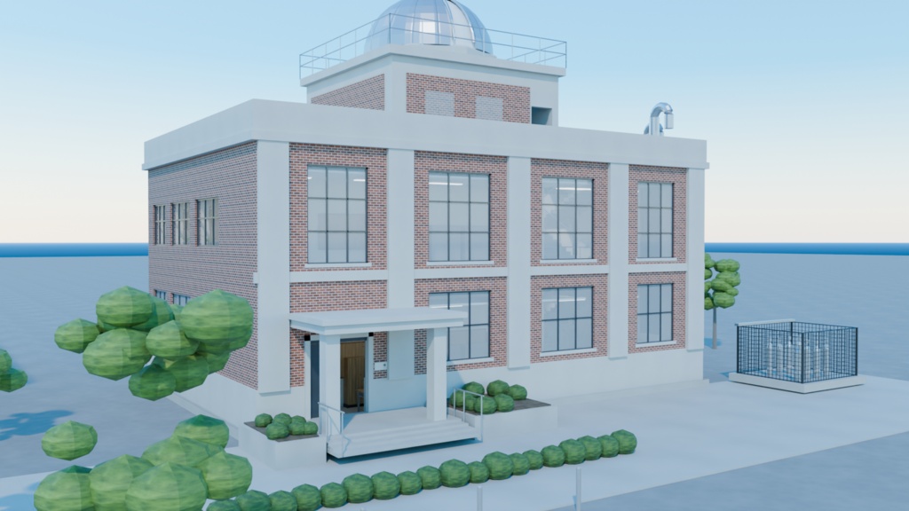 理科室・理科棟 3Dアセットパック【建物まるごと・器具74種】【Unity6/URP・VRChat対応】
