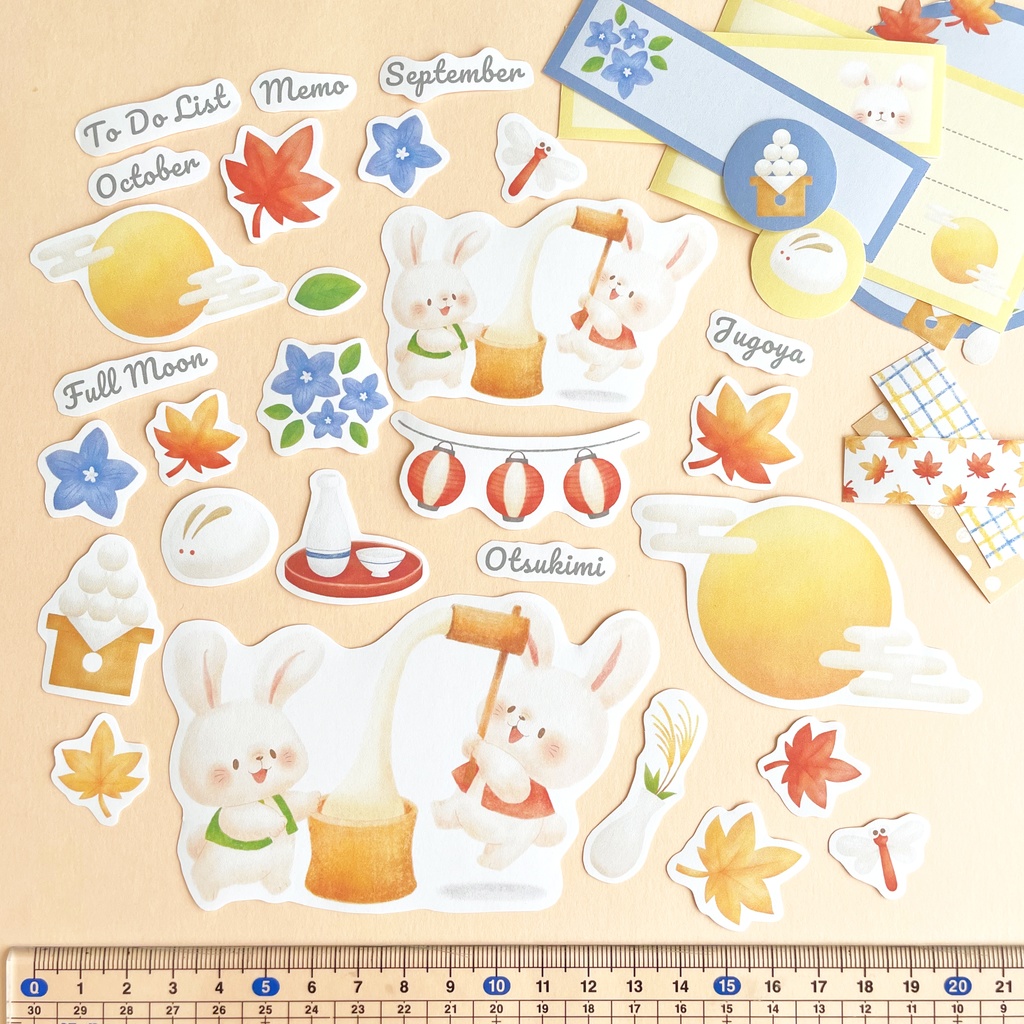 【 コラージュシート 】No.9_お月見