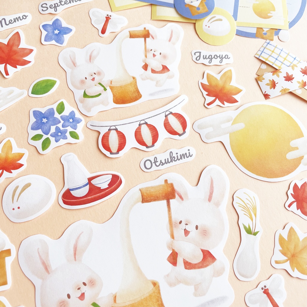 【 コラージュシート 】No.9_お月見