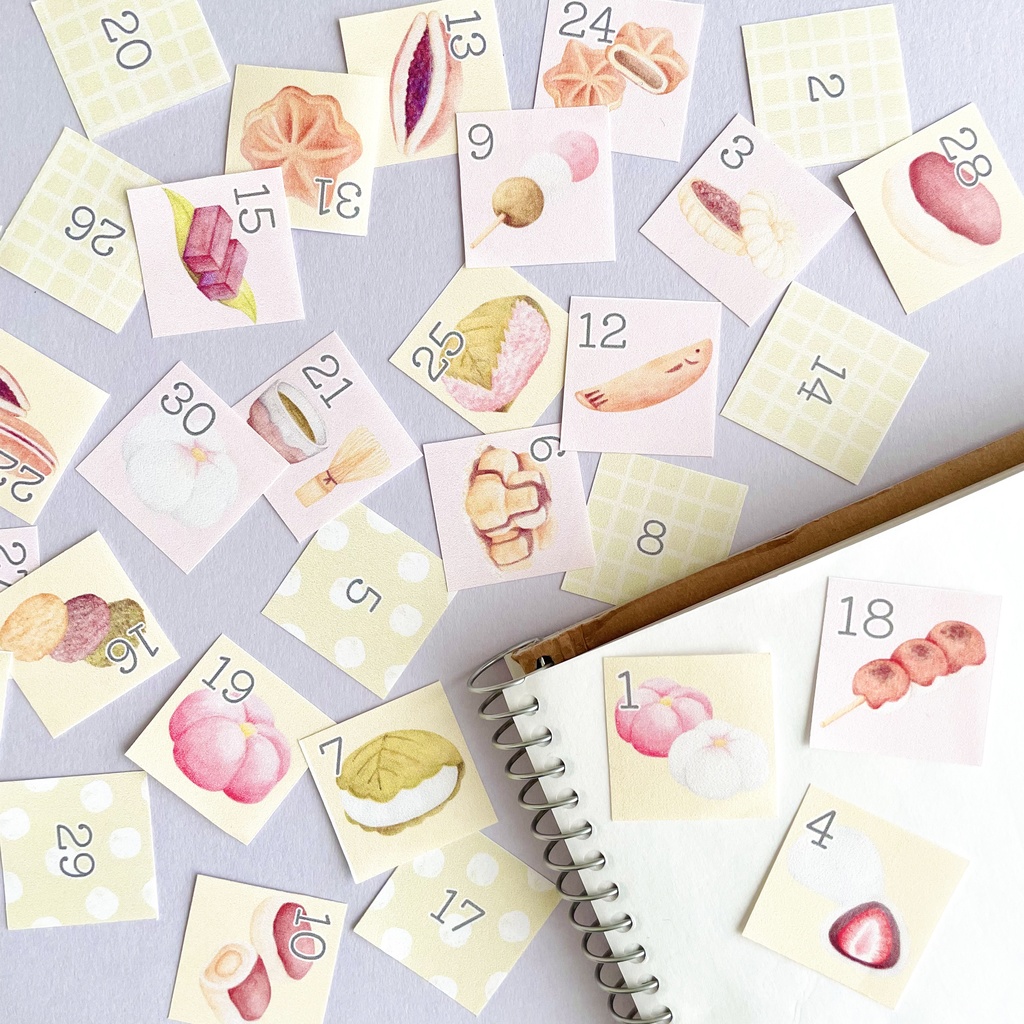 【 日付シート 】No.1_和菓子