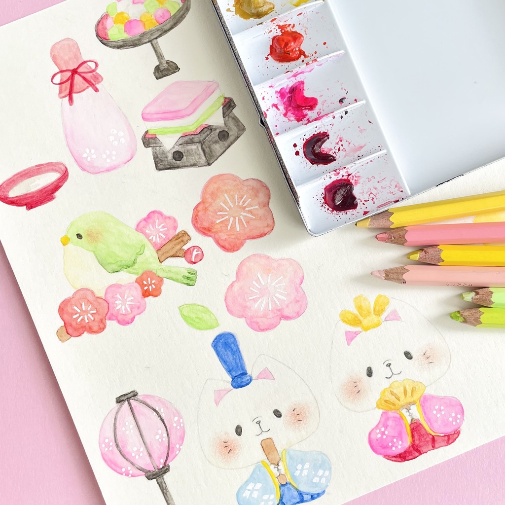 【 日付シート 】No.3_ひなまつり