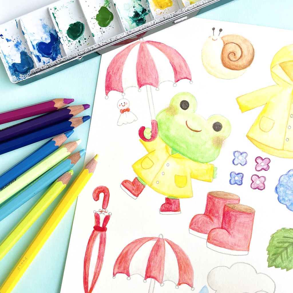 【 日付シート 】No.6_梅雨