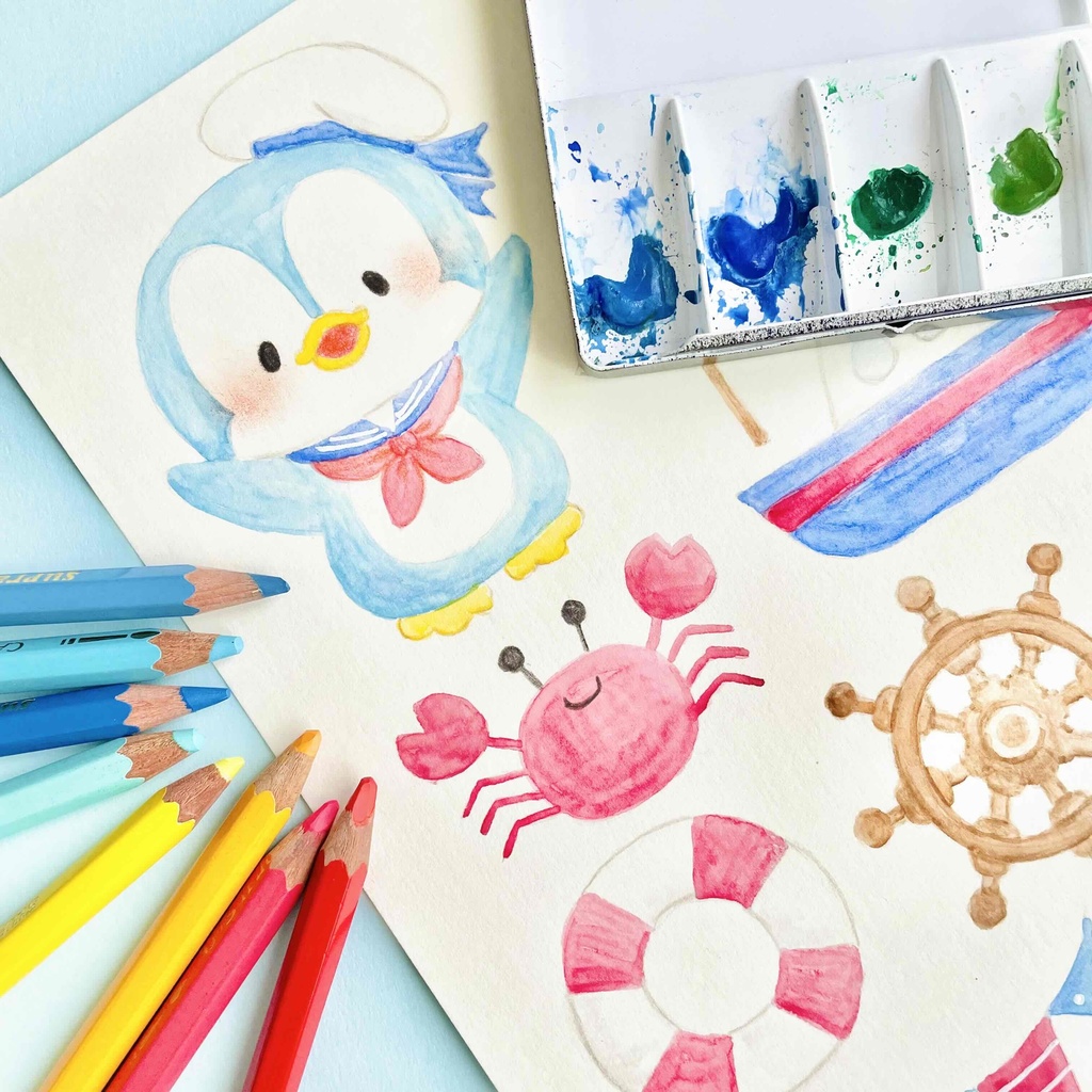 【 日付シート 】No.7_マリン