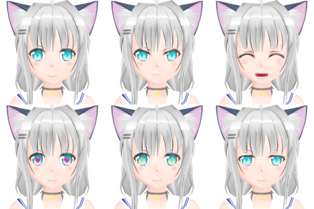 オリジナル3Dモデル「しろ」