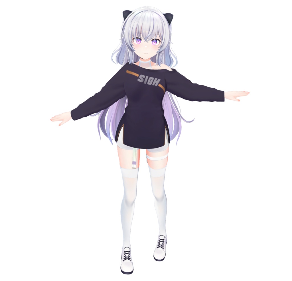 オリジナル3Dモデル 【しいか】 - Shika