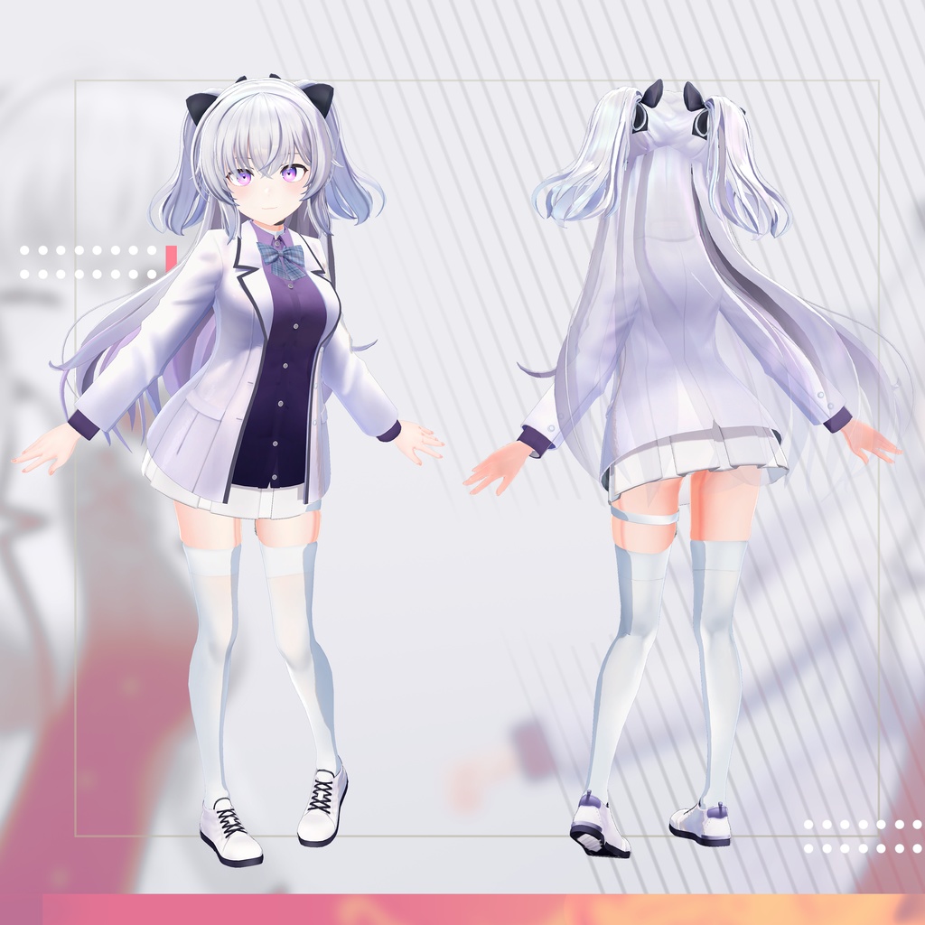 オリジナル3Dモデル 【しいか】 - Shika