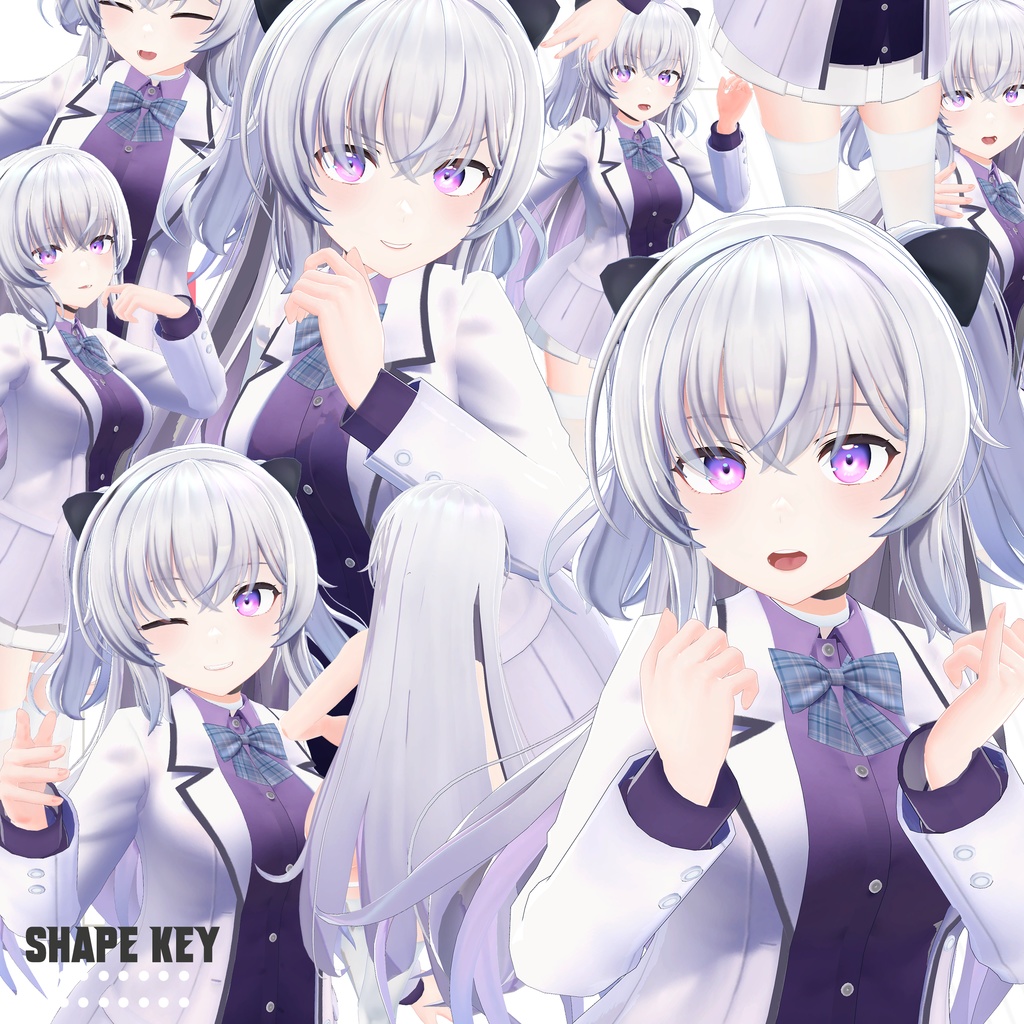 オリジナル3Dモデル 【しいか】 - Shika