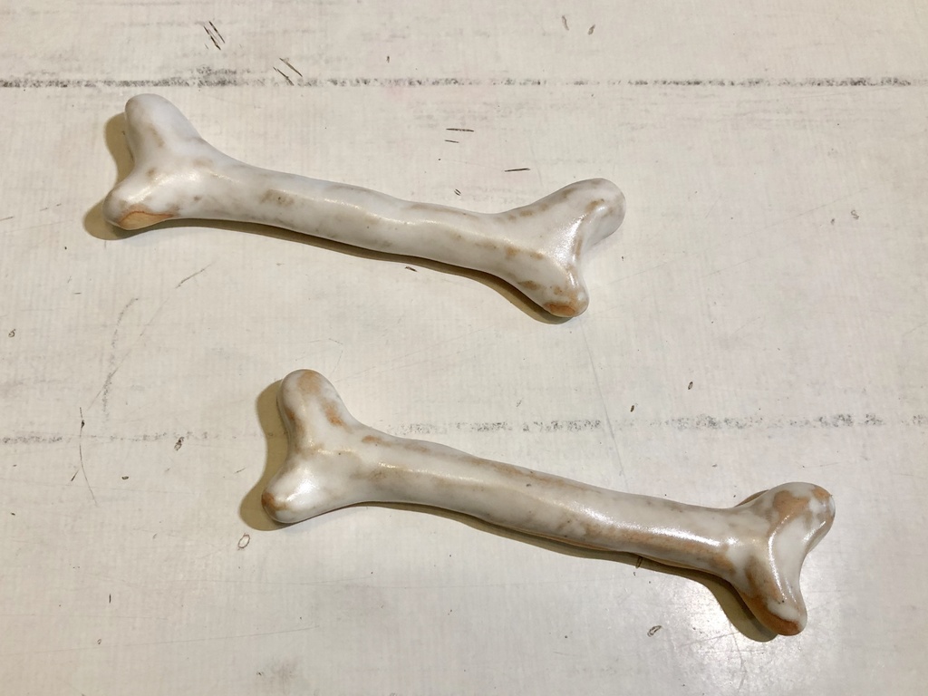 マンガ肉の骨 耐熱陶器製 Sサイズ10cm2本セット