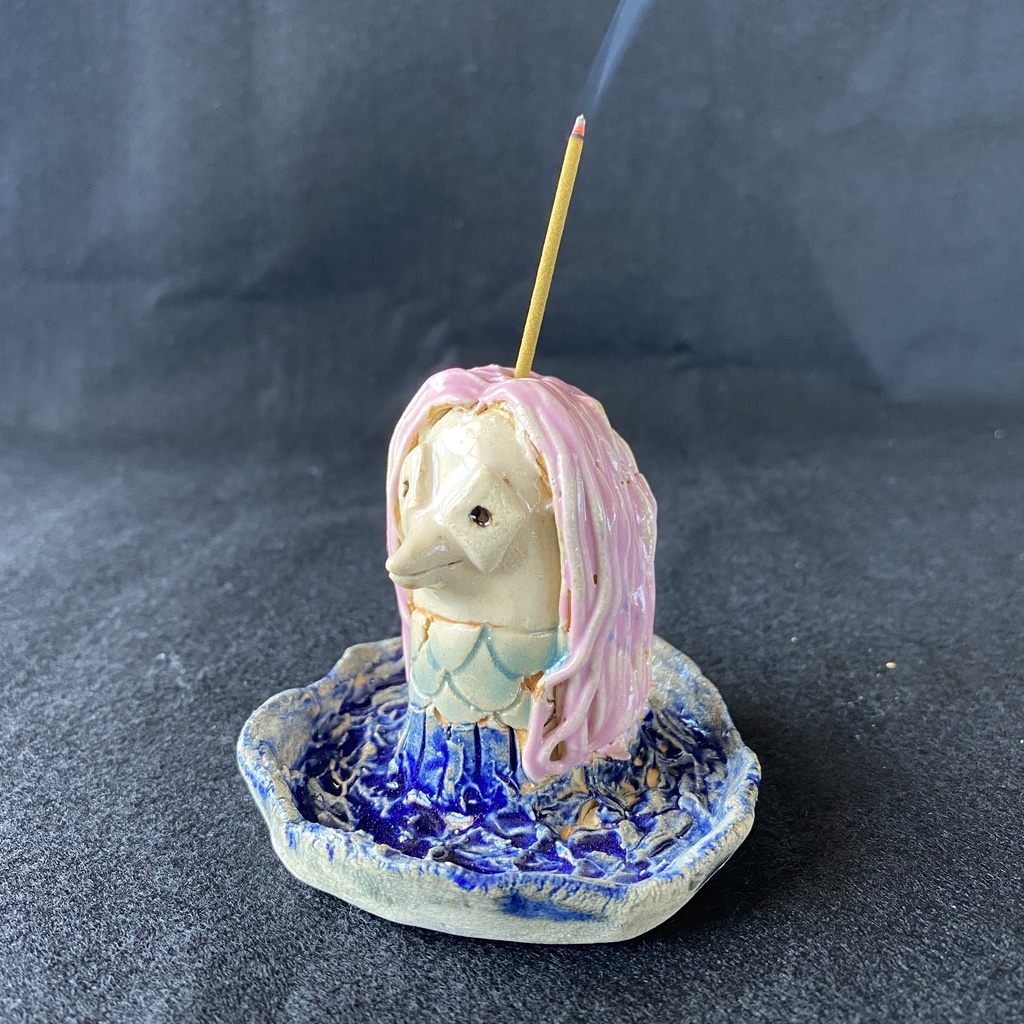 コロナ退散祈願 アマビエのお香立て ver.6 線香用