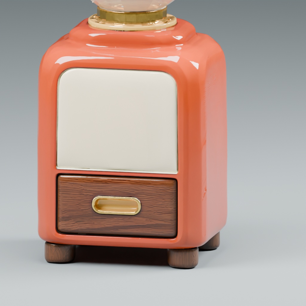 【3Dモデル】Embermill レトロコーヒーミル|HD+軽量版