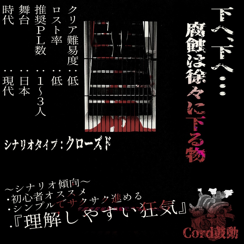 無料CoCシナリオ「腐臭地下」(6版/7版)