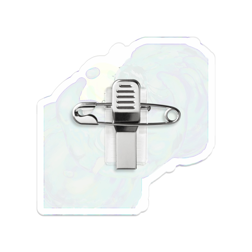 水を感じて アクリルバッジ