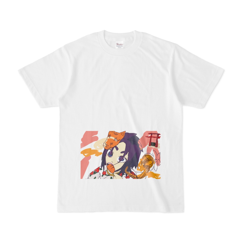 女狐さん Tシャツ パターンc
