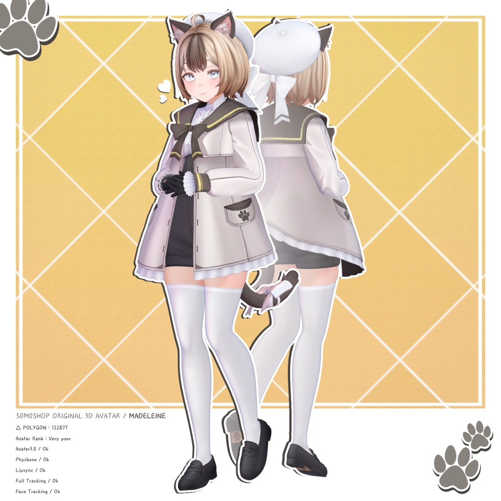 オリジナル3Dモデル 「マドレーヌ」