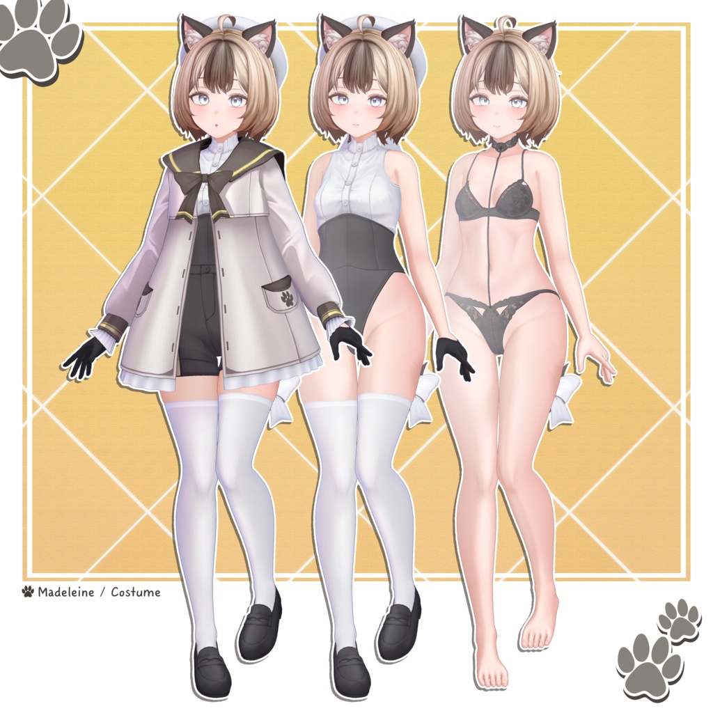 オリジナル3Dモデル 「マドレーヌ」