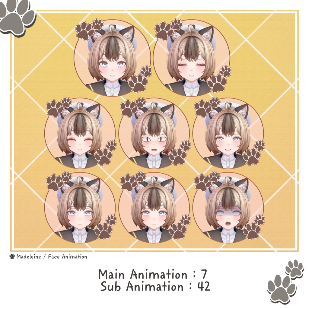 オリジナル3Dモデル 「マドレーヌ」