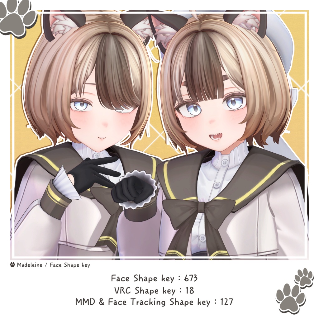 オリジナル3Dモデル 「マドレーヌ」