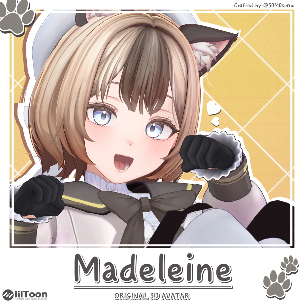 オリジナル3Dモデル 「マドレーヌ」