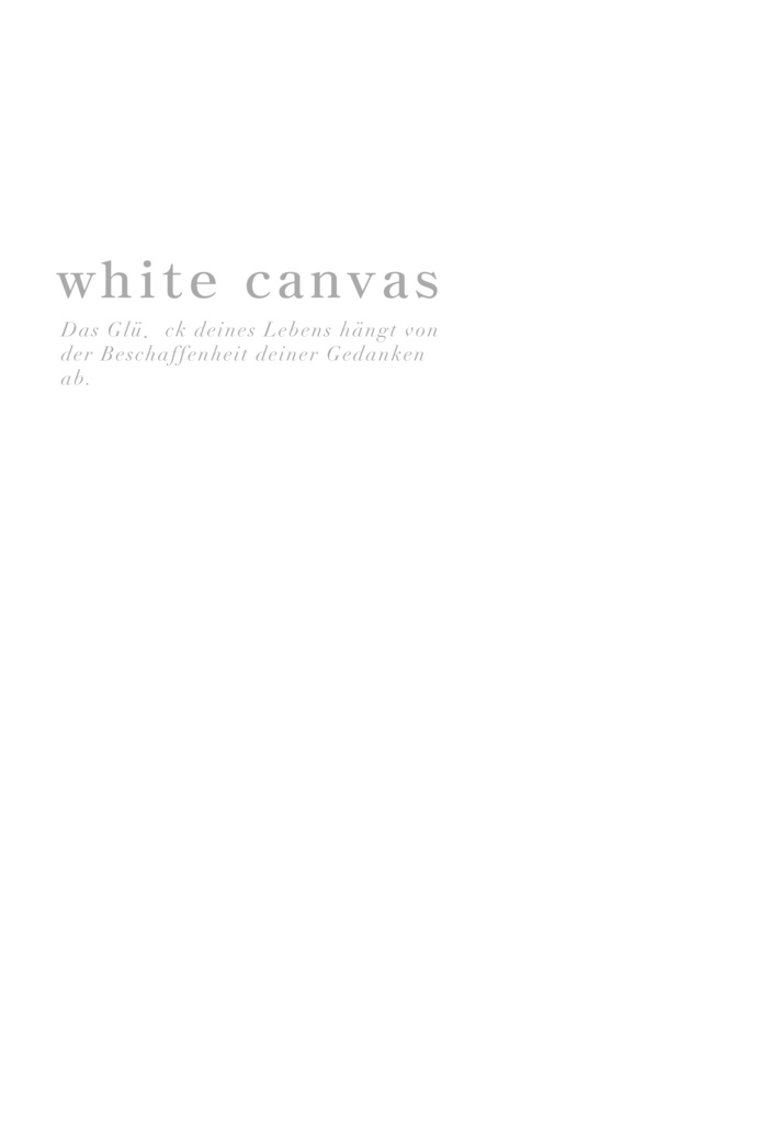 white canvas