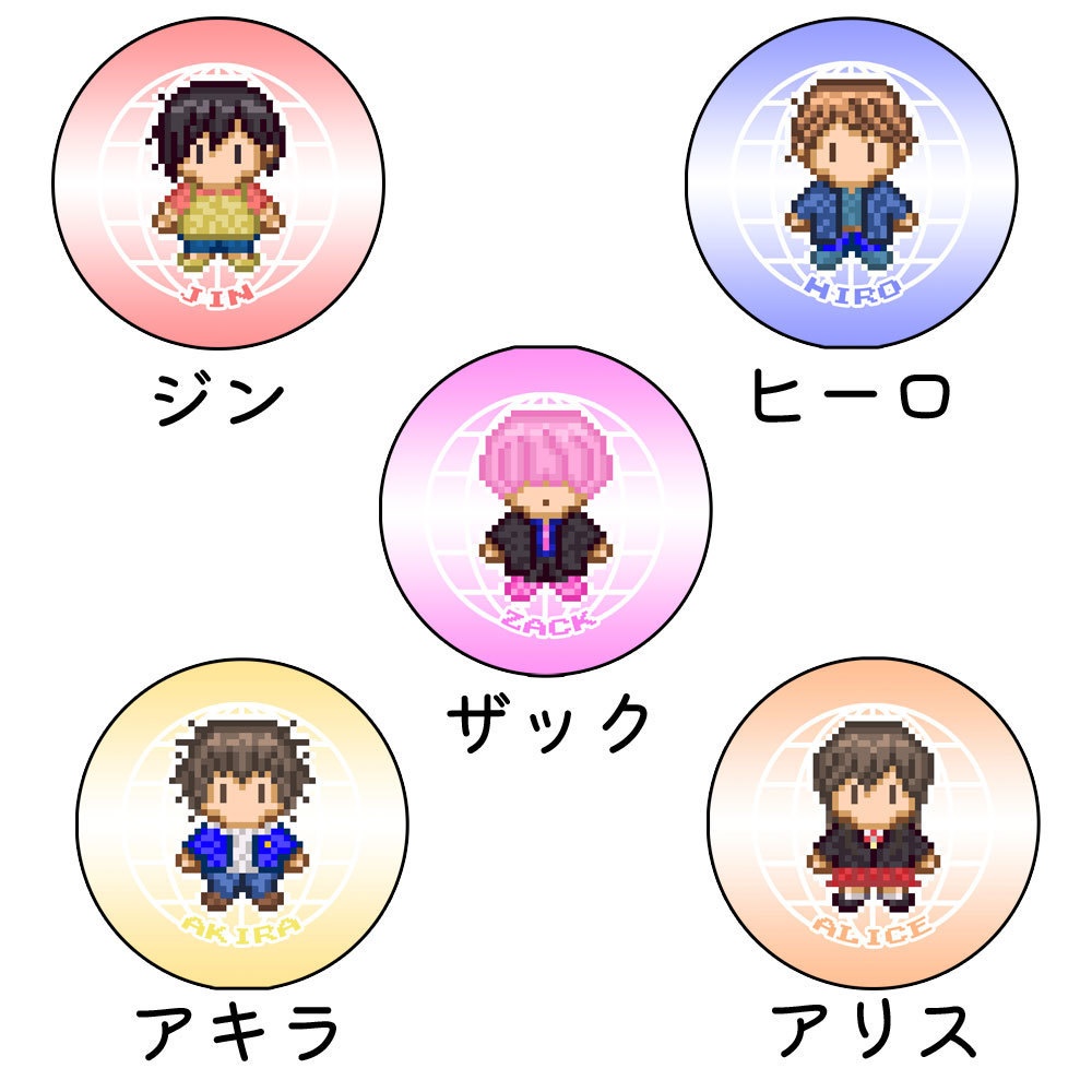 パラレルレンジャー缶バッチ(私服Ver)